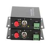 1 port Analog video fiber converters A set. PAL NTSC SECAM video over fiber extenders, FC Singlemode up 20Km for Video monitoring, Security Systems and more